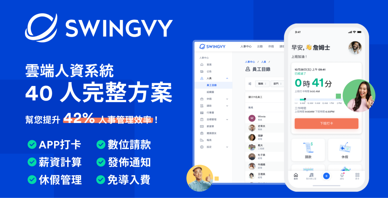 人資系統完整方案 40 人(四個月期版)